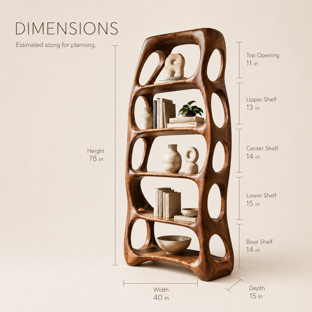 Nolan Arc Wood Bookshelf - product image 08