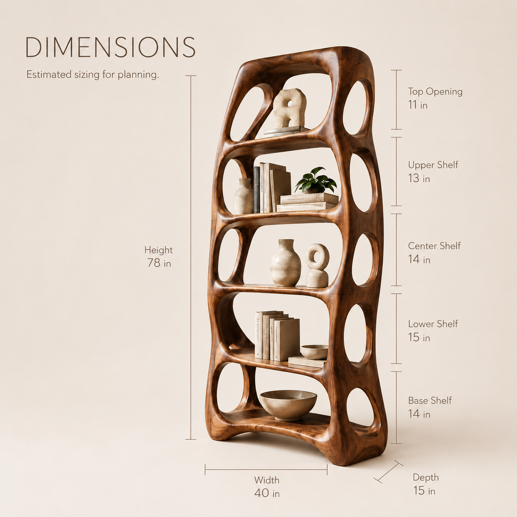 Nolan Arc Wood Bookshelf - product image 08