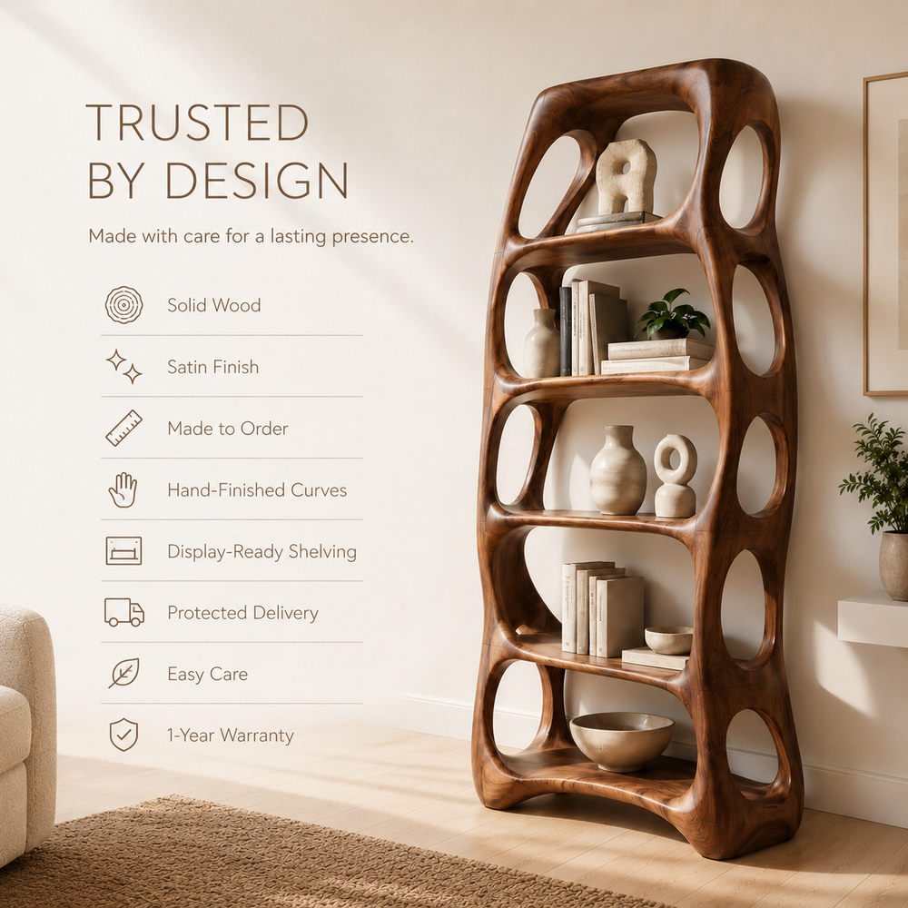 Nolan Arc Wood Bookshelf - product image 09