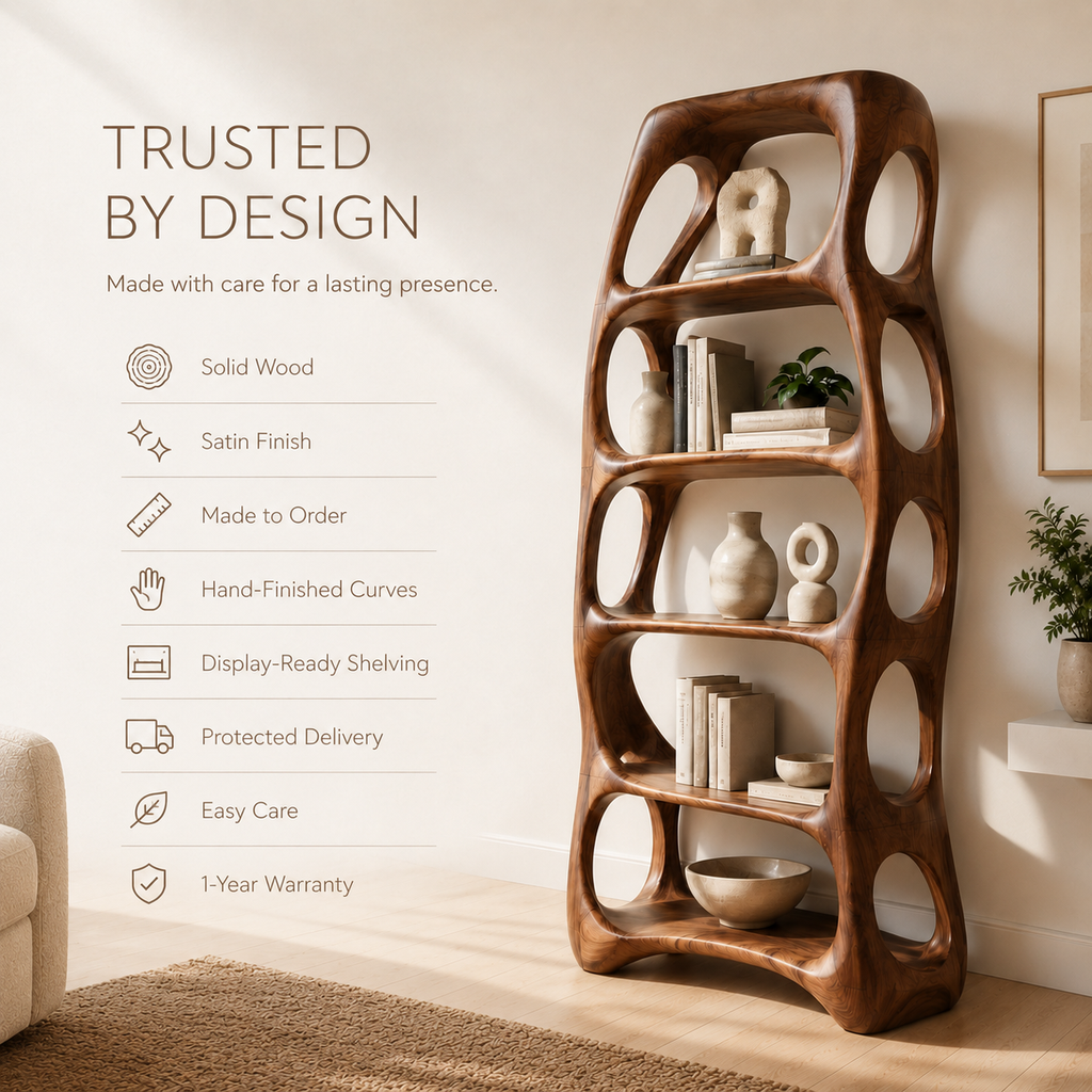 Nolan Arc Wood Bookshelf - product image 09