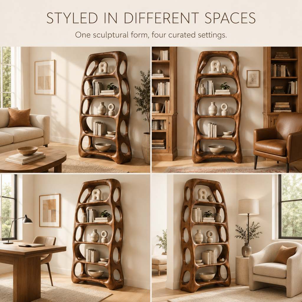 Nolan Arc Wood Bookshelf - product image 10