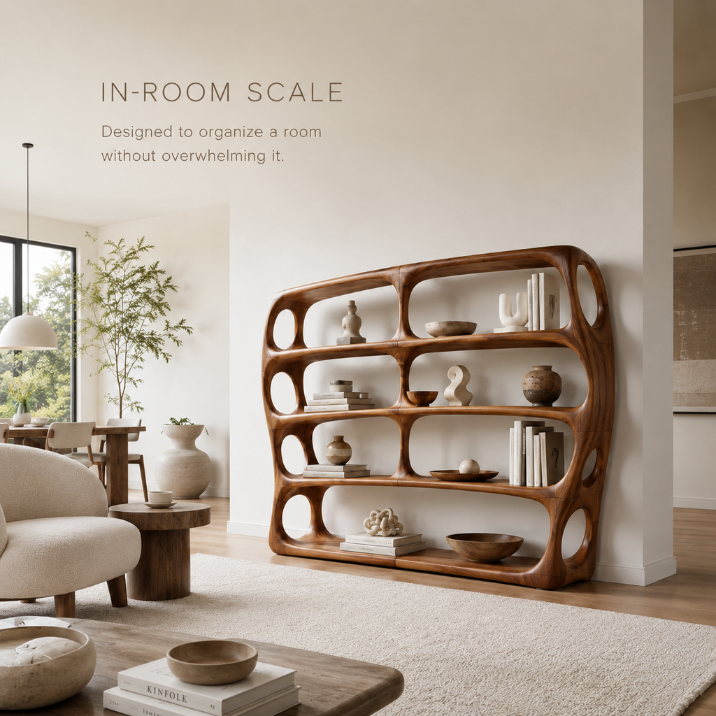Liora Warm Walnut Bookshelf - product image 04