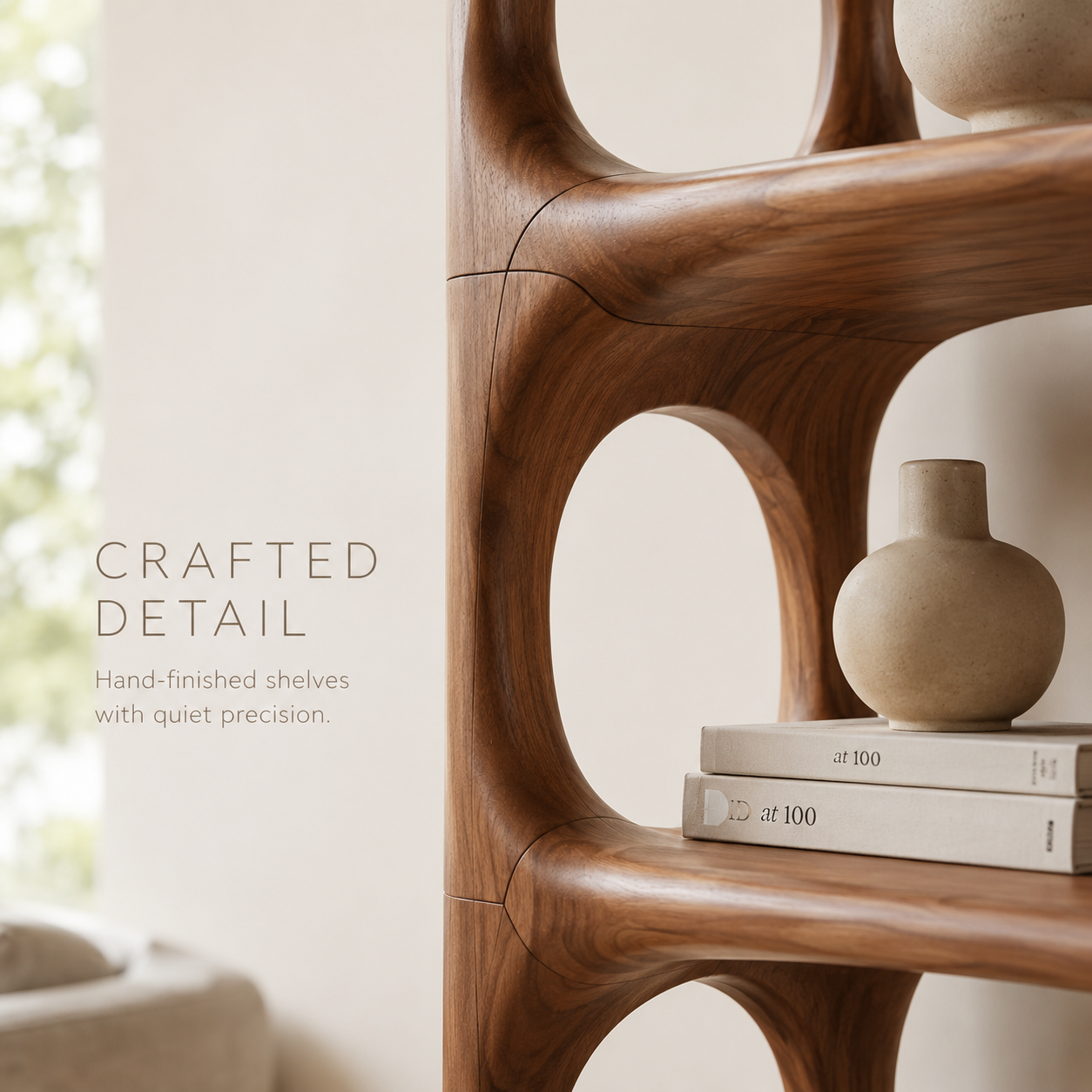 Liora Warm Walnut Bookshelf - product image 06