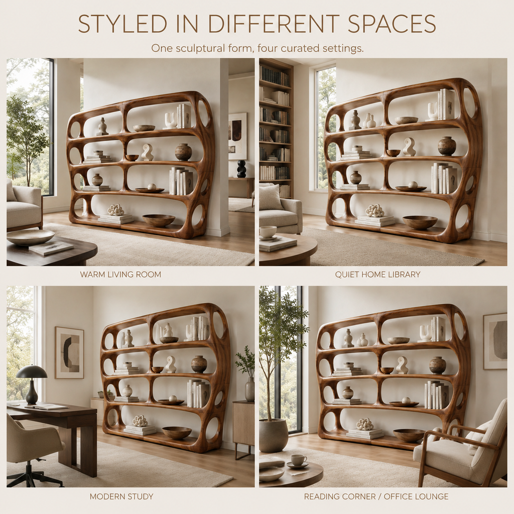 Liora Warm Walnut Bookshelf - product image 10