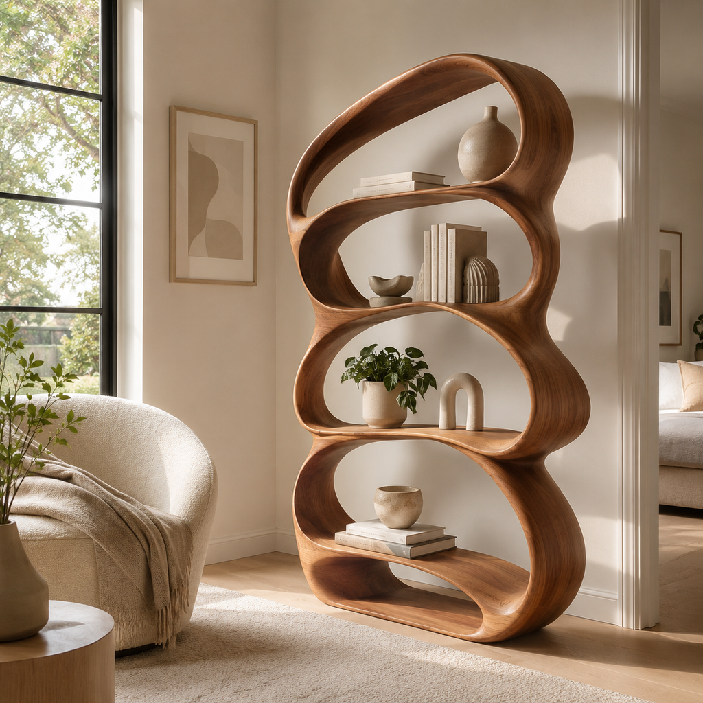 Brielle Sculpted Display Shelf - main view