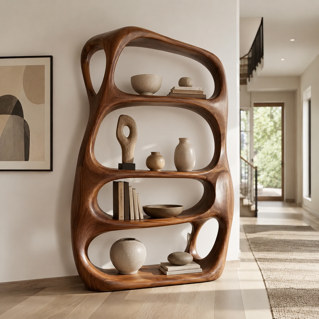 Selene Rounded Library Bookshelf - main view
