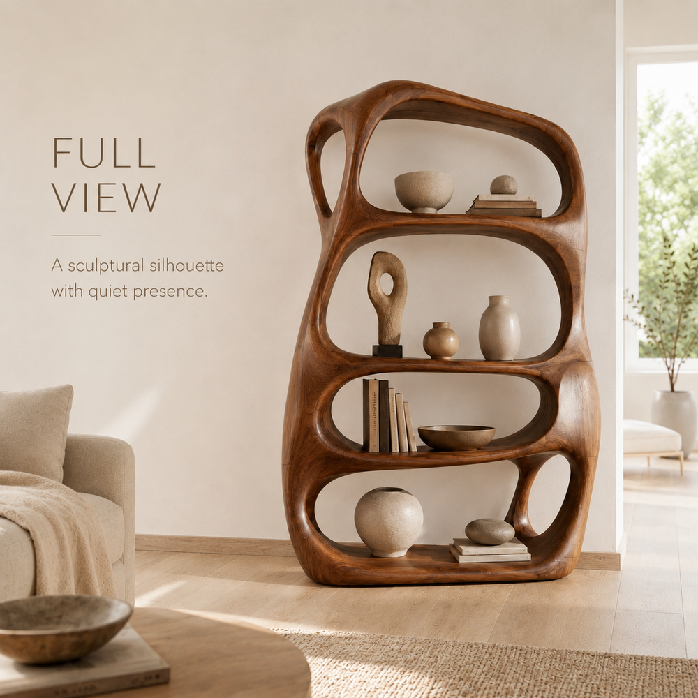 Selene Rounded Library Bookshelf - product image 04