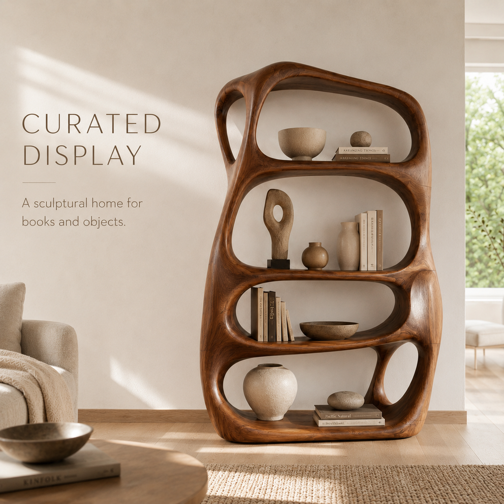 Selene Rounded Library Bookshelf - product image 08