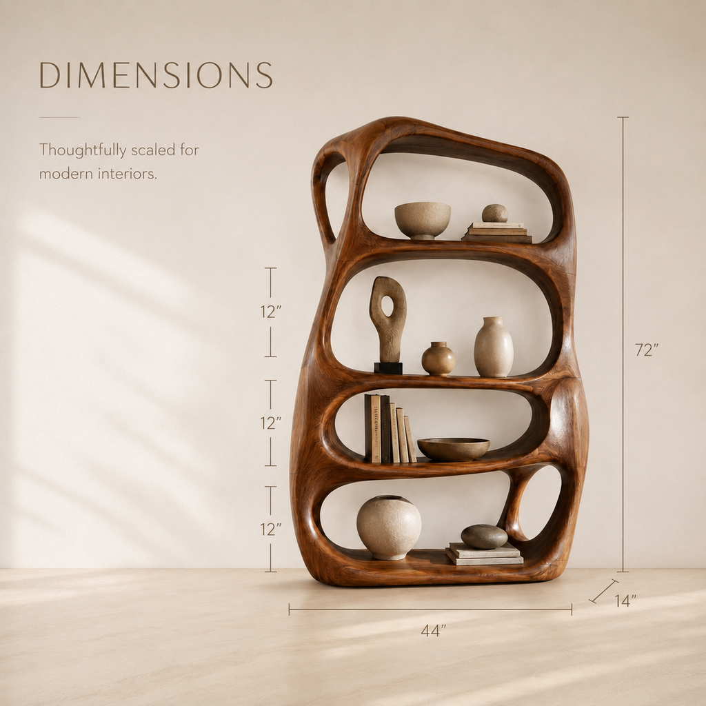 Selene Rounded Library Bookshelf - product image 09