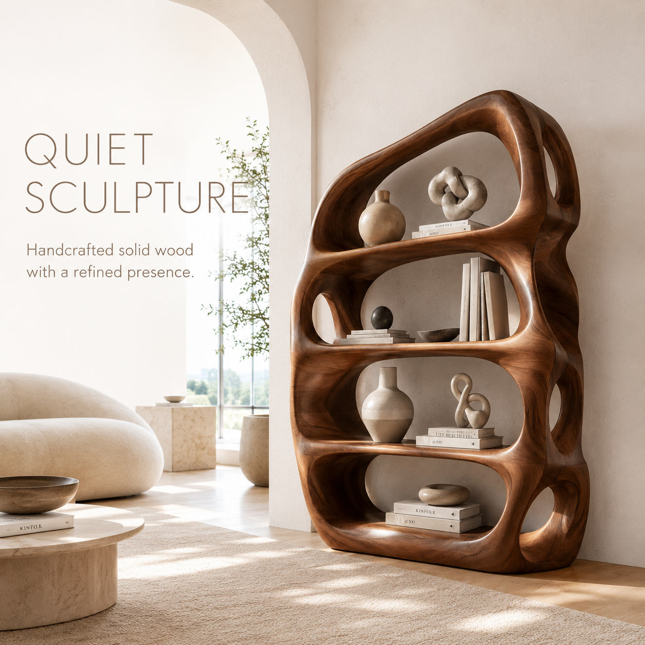 Mira Flow Wood Bookshelf - product image 02