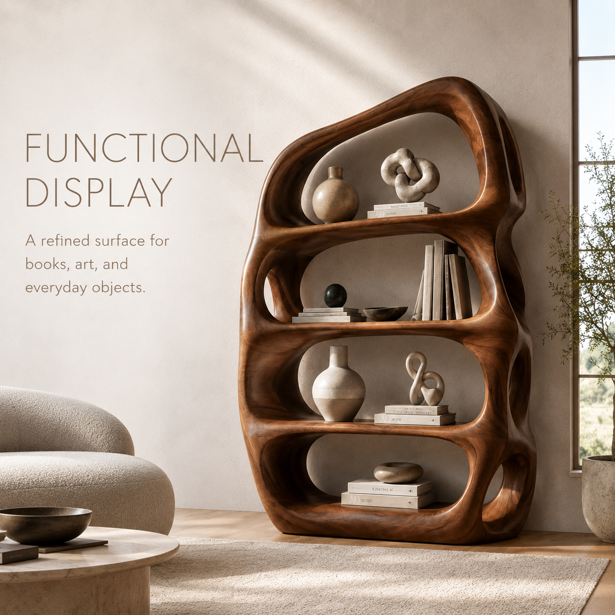 Mira Flow Wood Bookshelf - product image 08