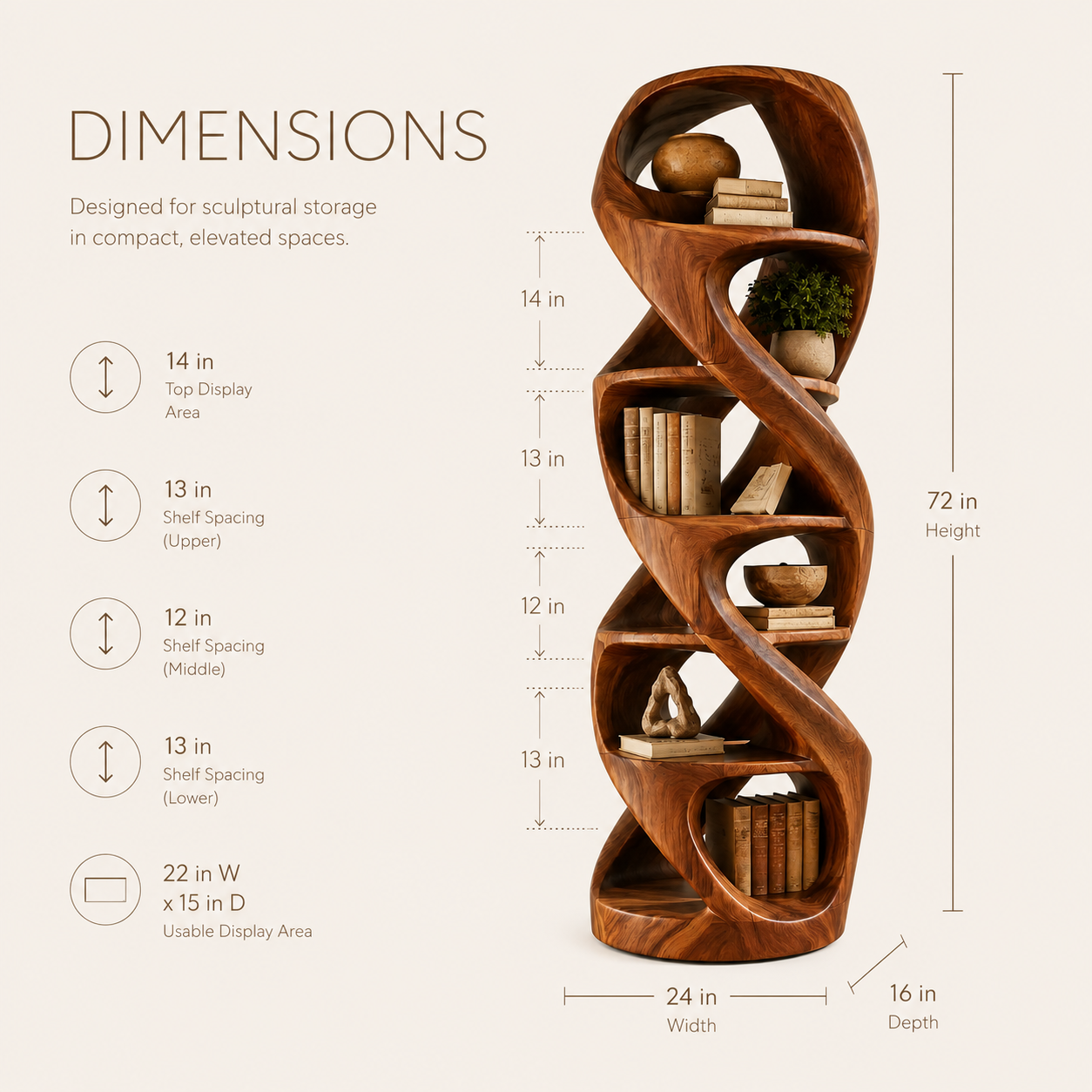 Talia Soft Edge Display Bookshelf - product image 09