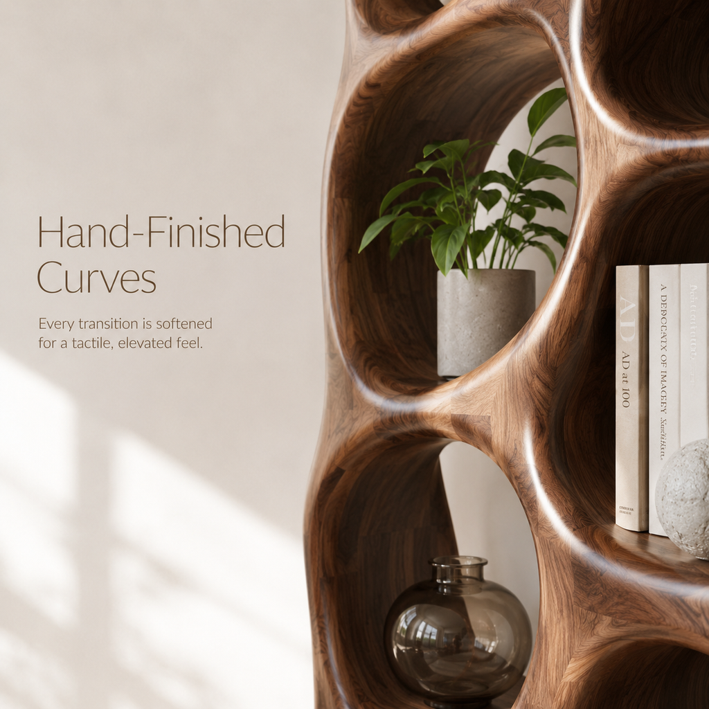 Celine Warm Modern Bookshelf - product image 06