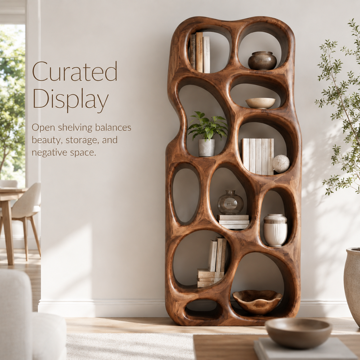 Celine Warm Modern Bookshelf - product image 07