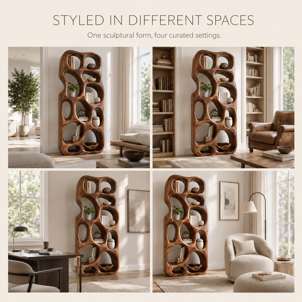 Celine Warm Modern Bookshelf - product image 10