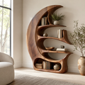 Alden Curved Wood Bookshelf - main view