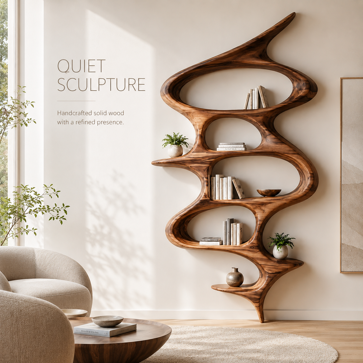 Koa Organic Display Bookshelf - product image 02