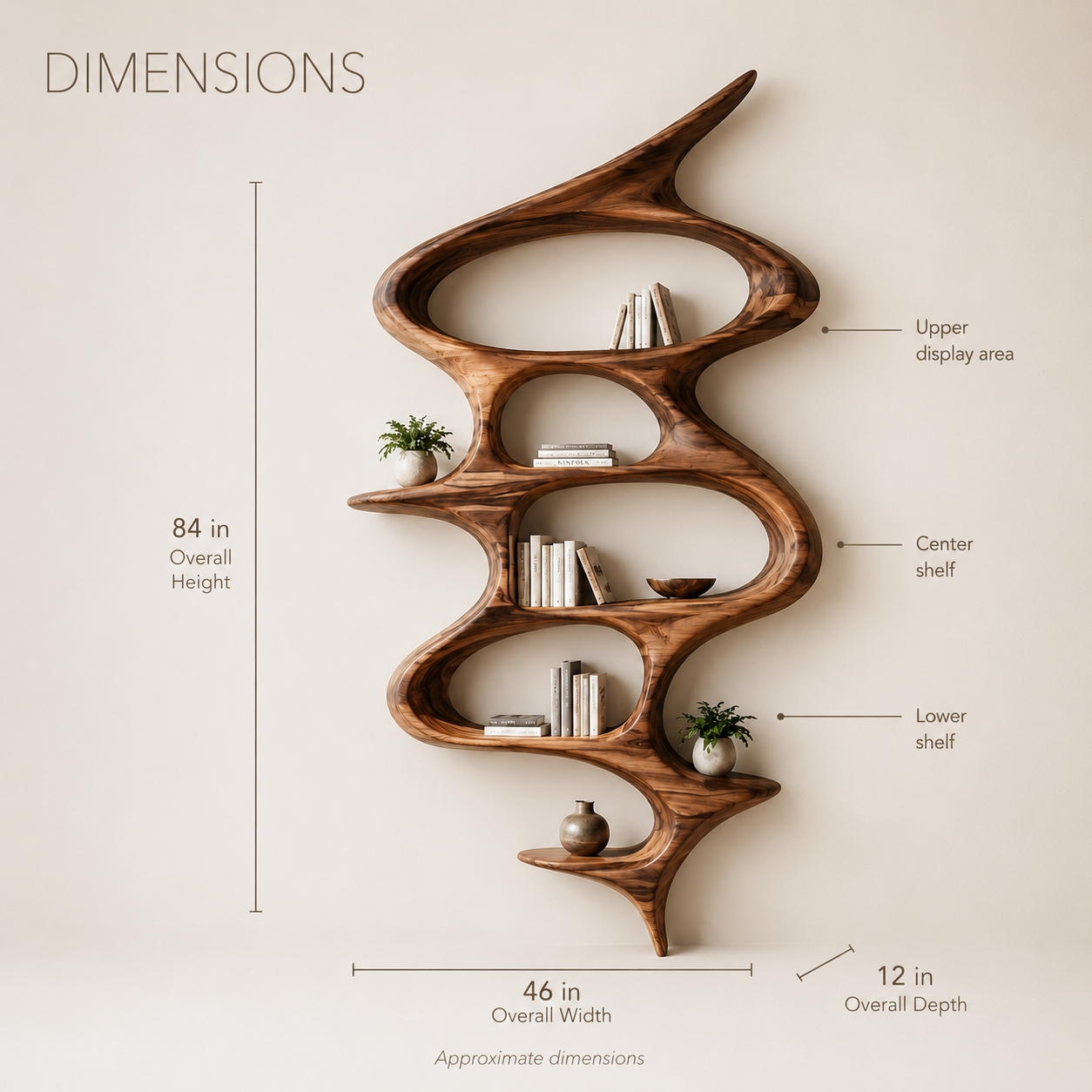 Koa Organic Display Bookshelf - product image 09