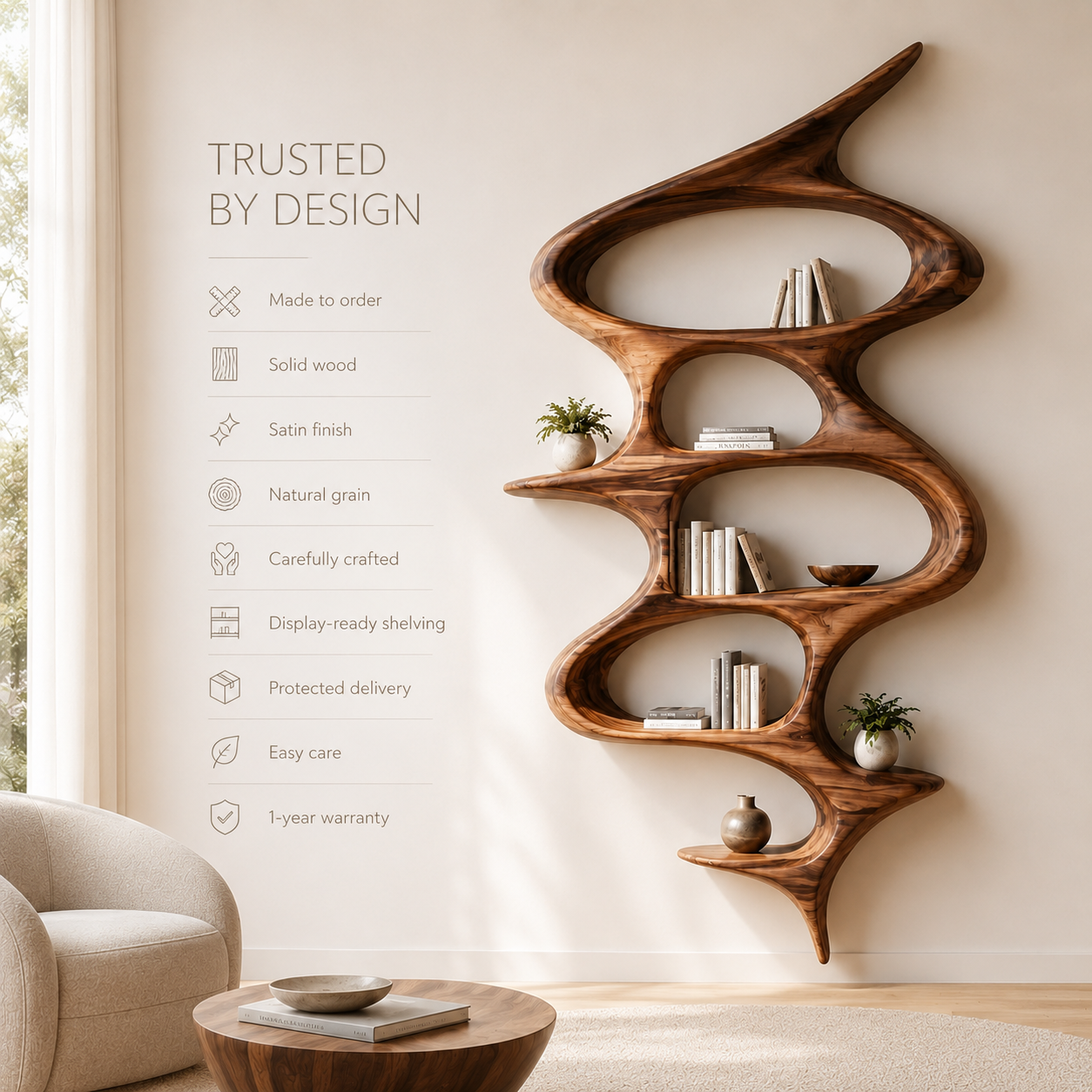 Koa Organic Display Bookshelf - product image 10