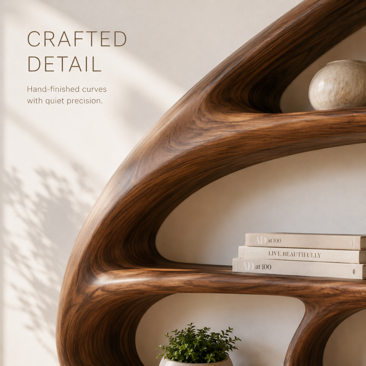 Brisa Sculptural Bookcase - product image 06