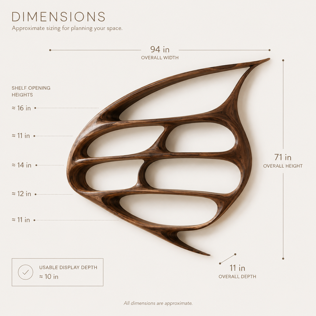 Brisa Sculptural Bookcase - product image 08