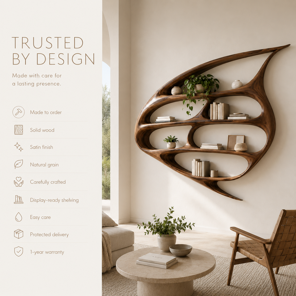 Brisa Sculptural Bookcase - product image 09