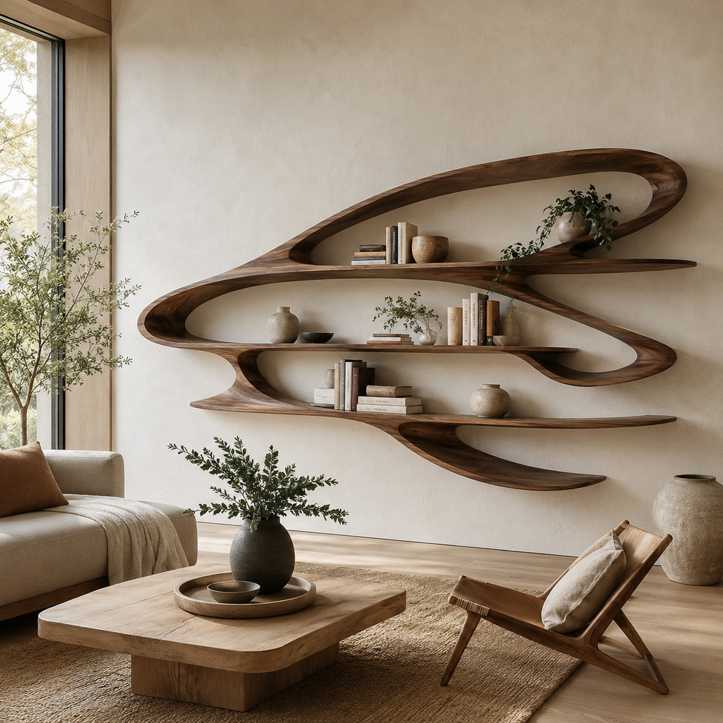 Nola Soft Arch Bookshelf - main view