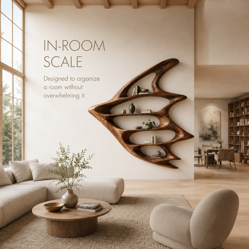 Aurelle Sculptural Bookshelf - product image 04