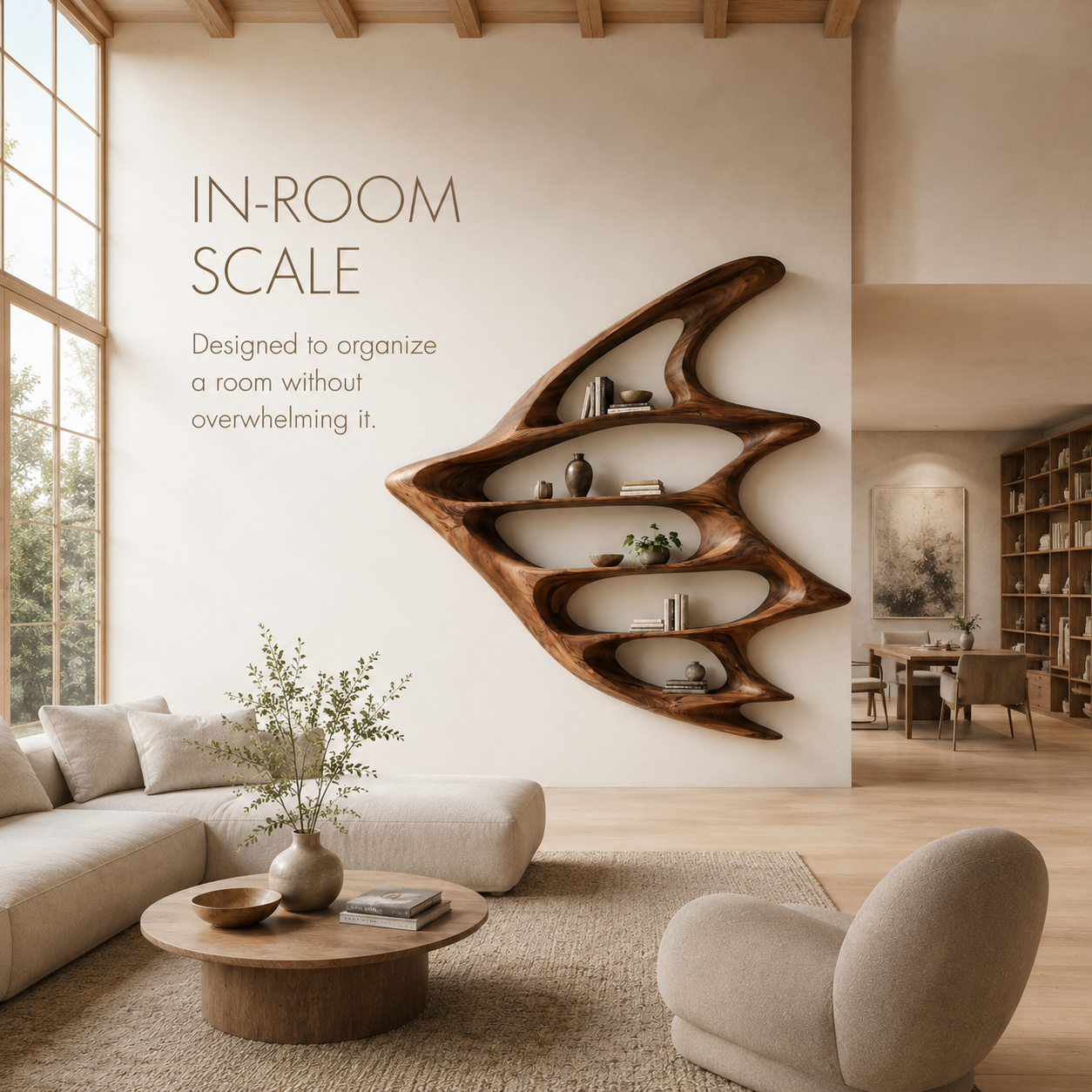 Aurelle Sculptural Bookshelf - product image 04