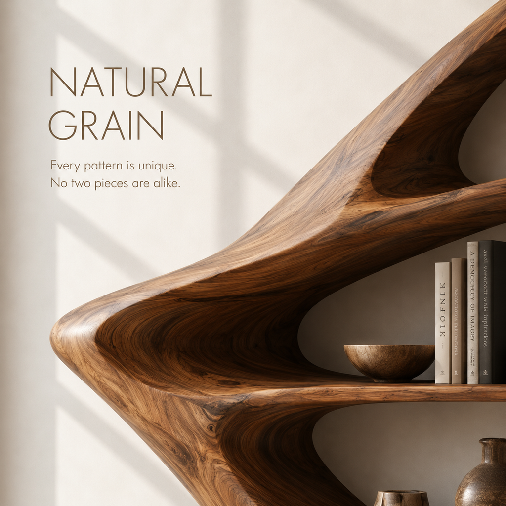 Aurelle Sculptural Bookshelf - product image 05