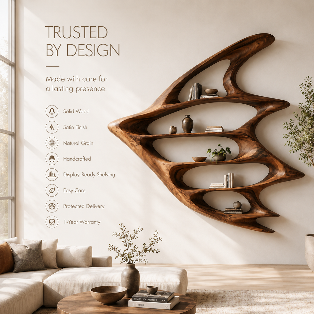Aurelle Sculptural Bookshelf - product image 10