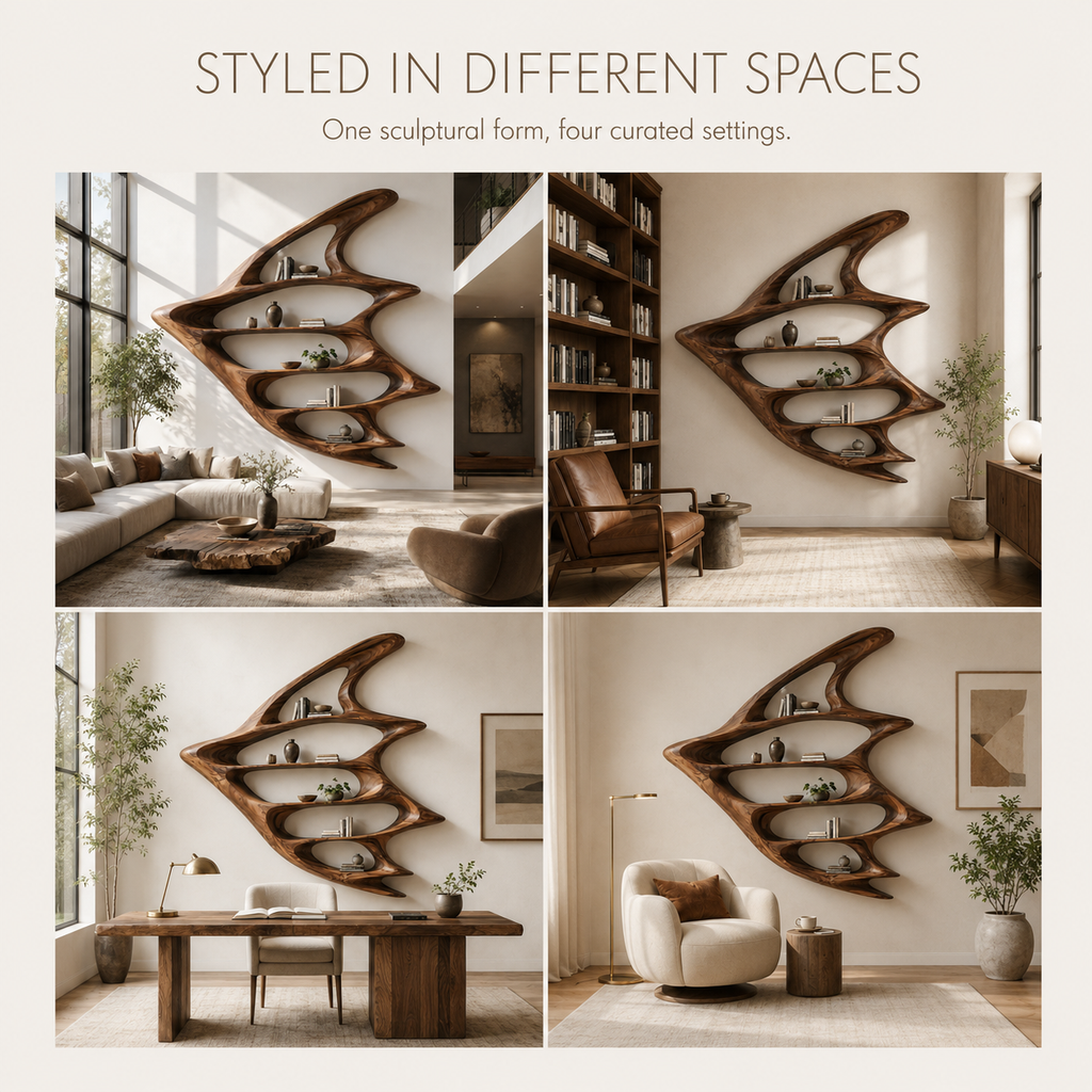 Aurelle Sculptural Bookshelf - product image 11
