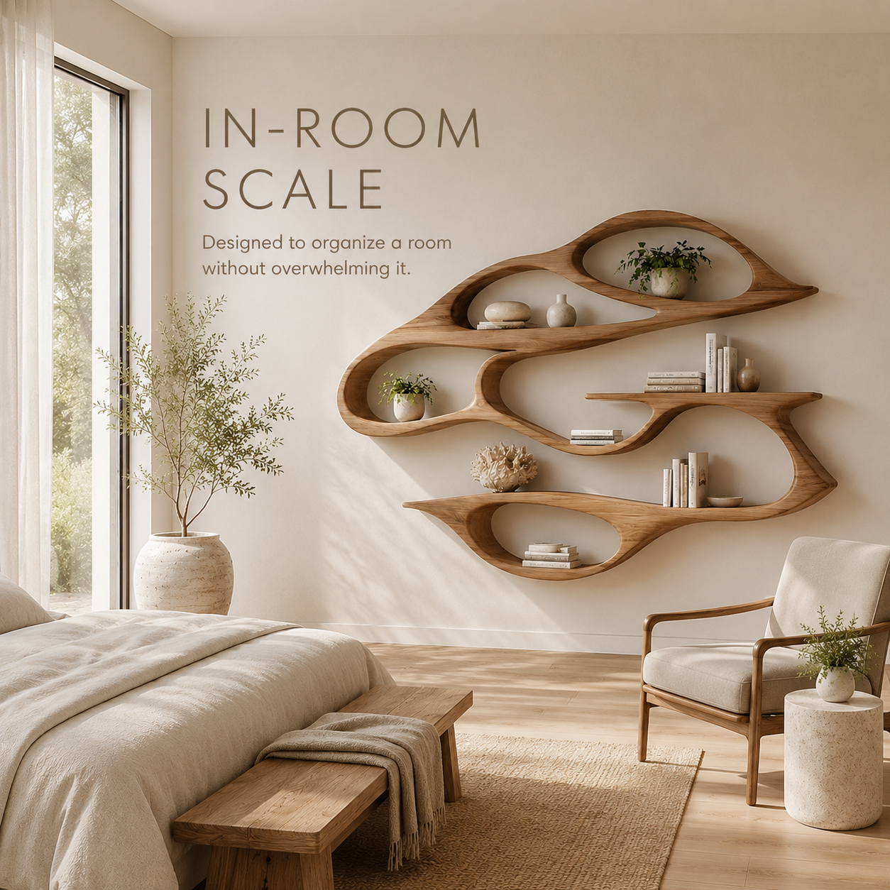 Marin Curved Display Bookshelf - product image 04