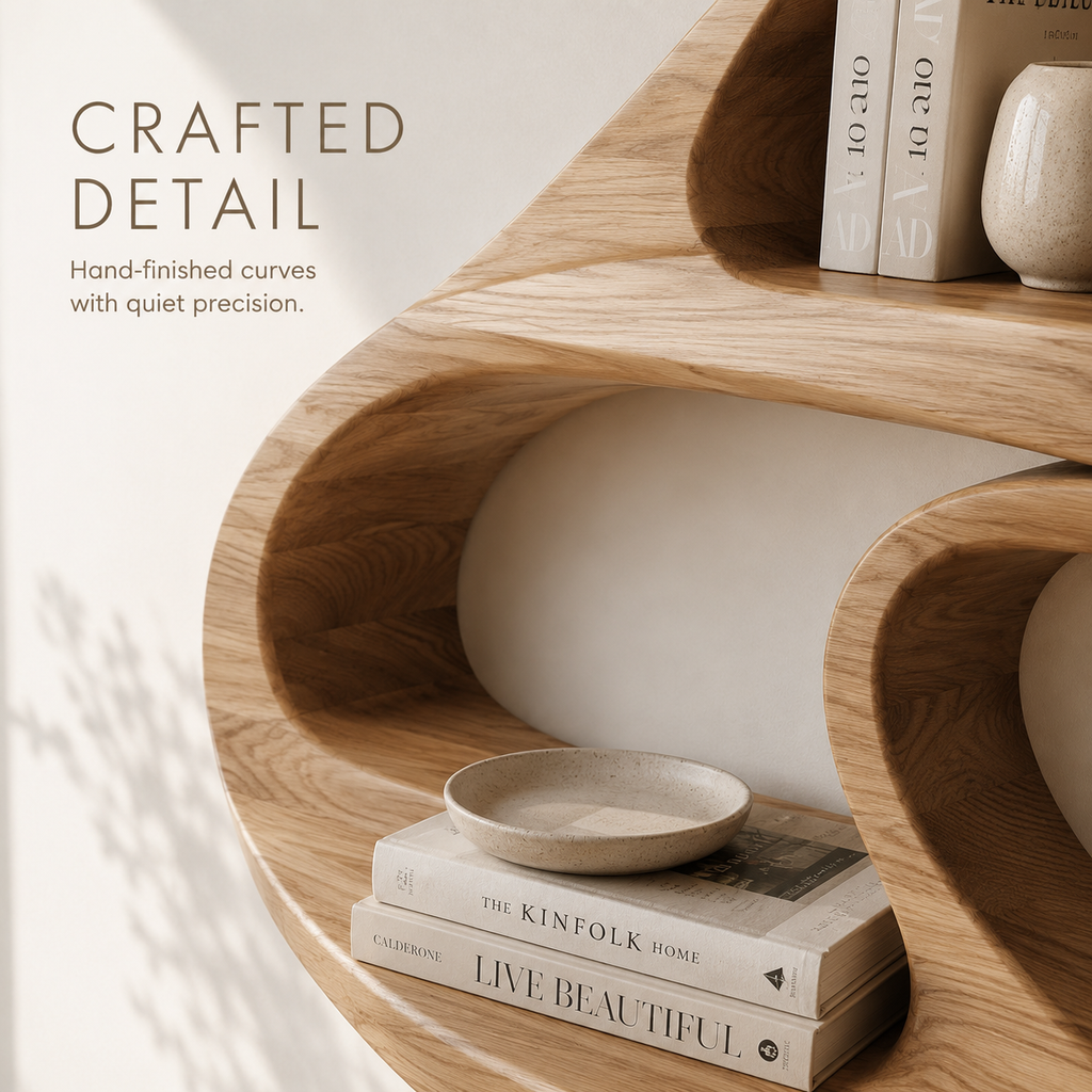 Marin Curved Display Bookshelf - product image 06