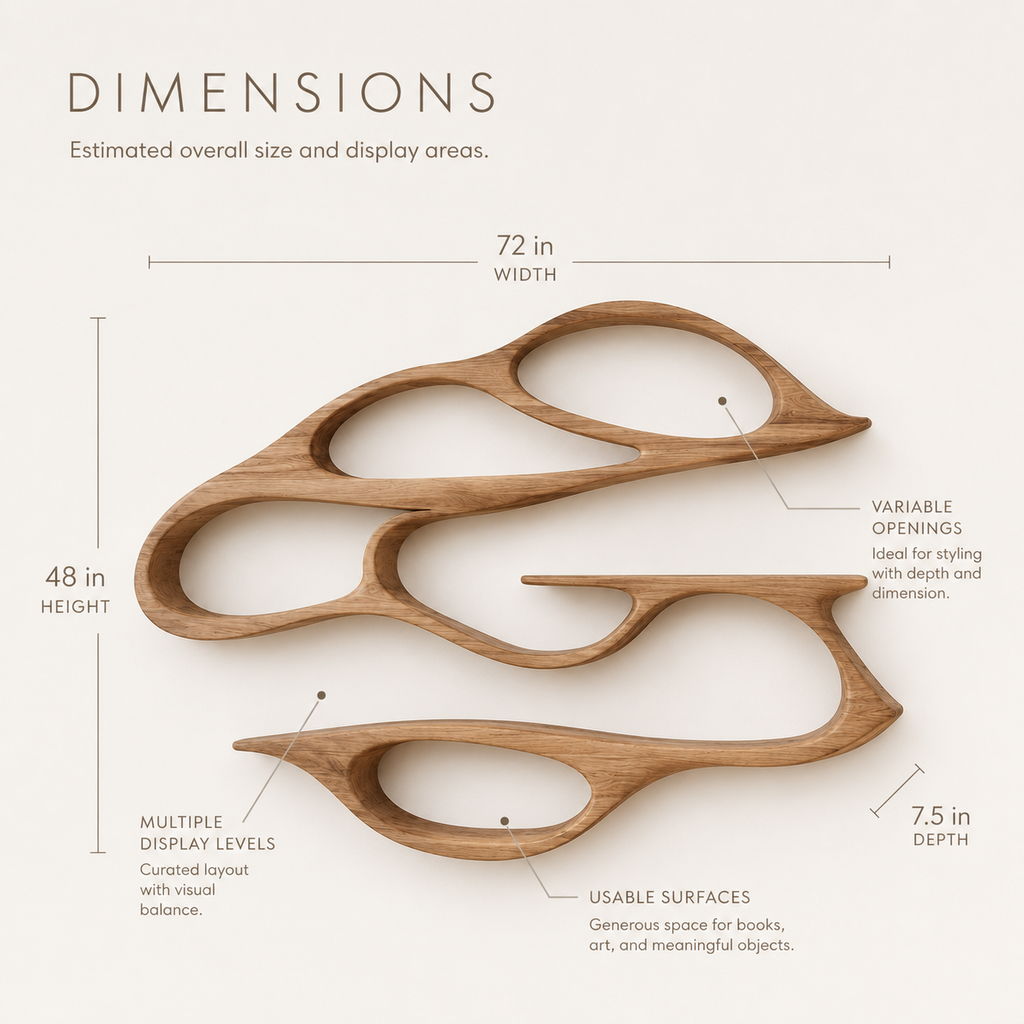 Marin Curved Display Bookshelf - product image 08