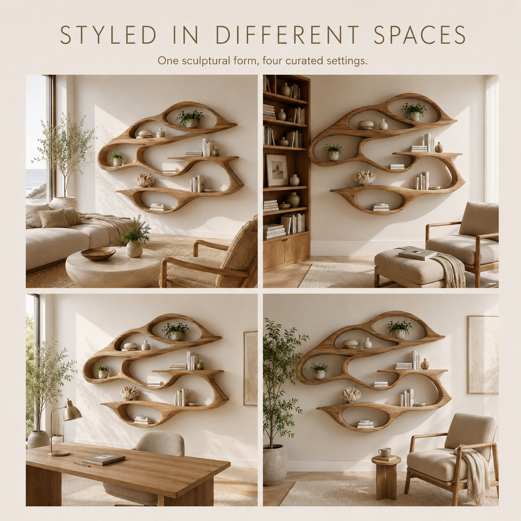 Marin Curved Display Bookshelf - product image 11