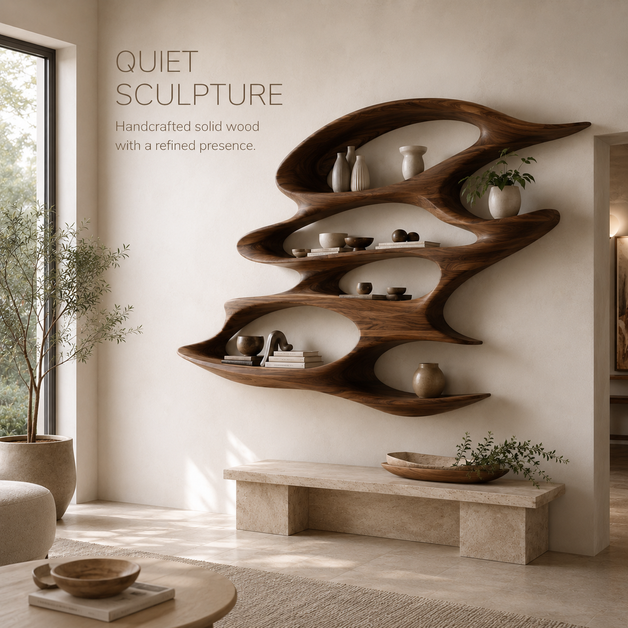 Caldera Organic Wood Bookshelf - product image 02