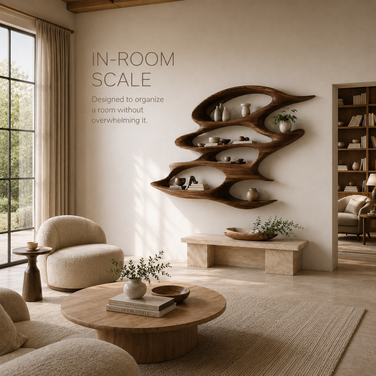 Caldera Organic Wood Bookshelf - product image 05