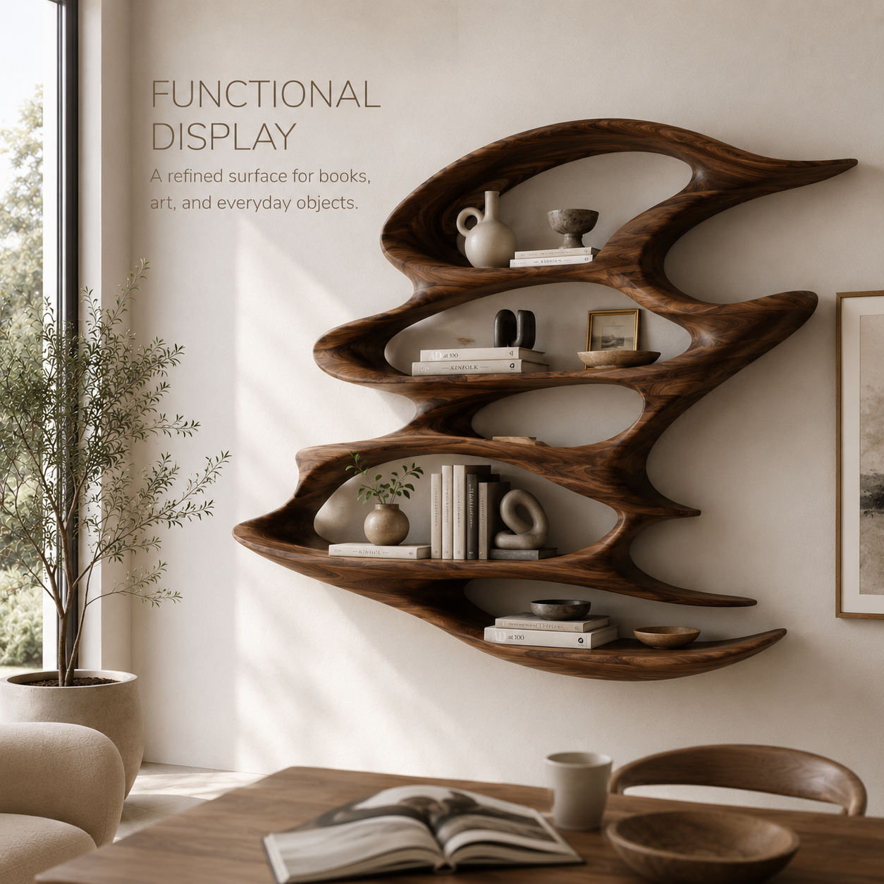 Caldera Organic Wood Bookshelf - product image 08