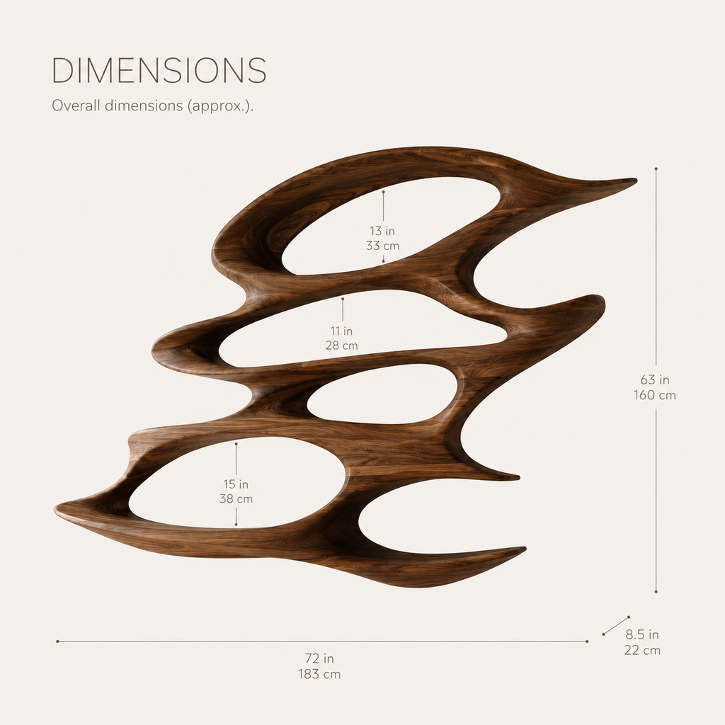 Caldera Organic Wood Bookshelf - product image 09