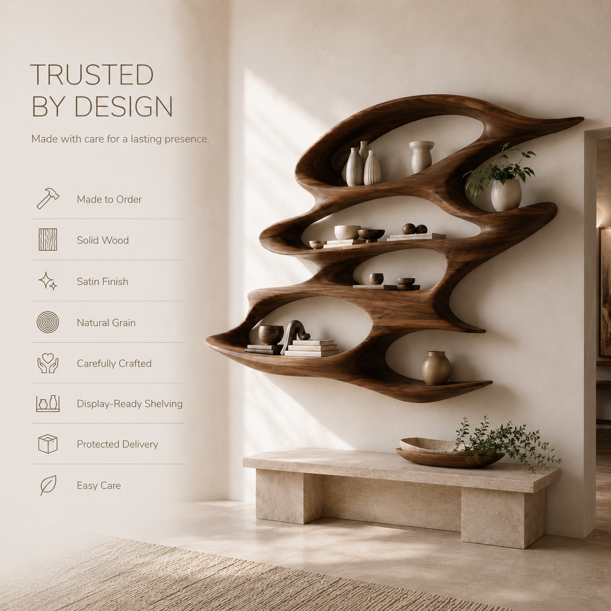 Caldera Organic Wood Bookshelf - product image 10