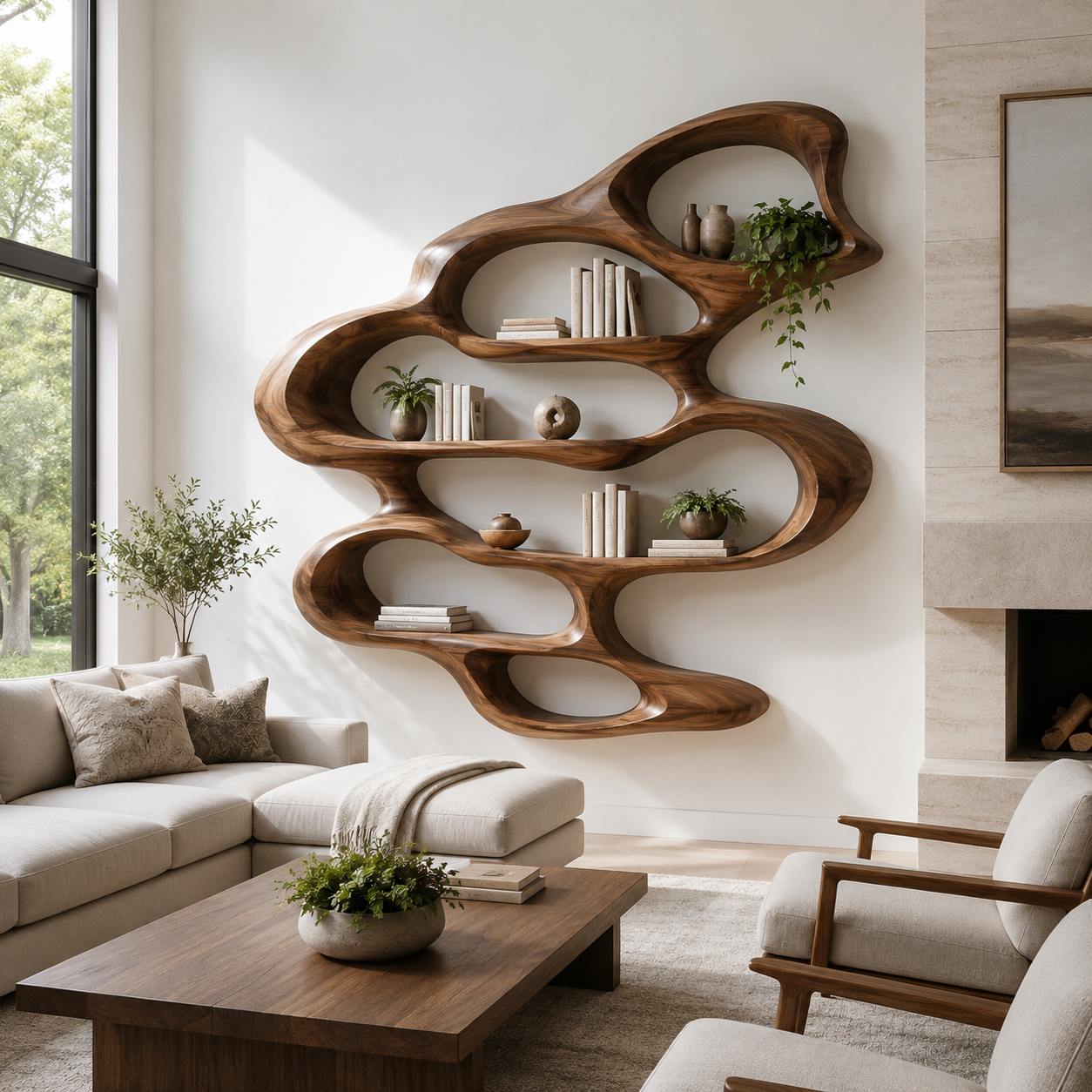 Soren Rounded Bookcase - main view