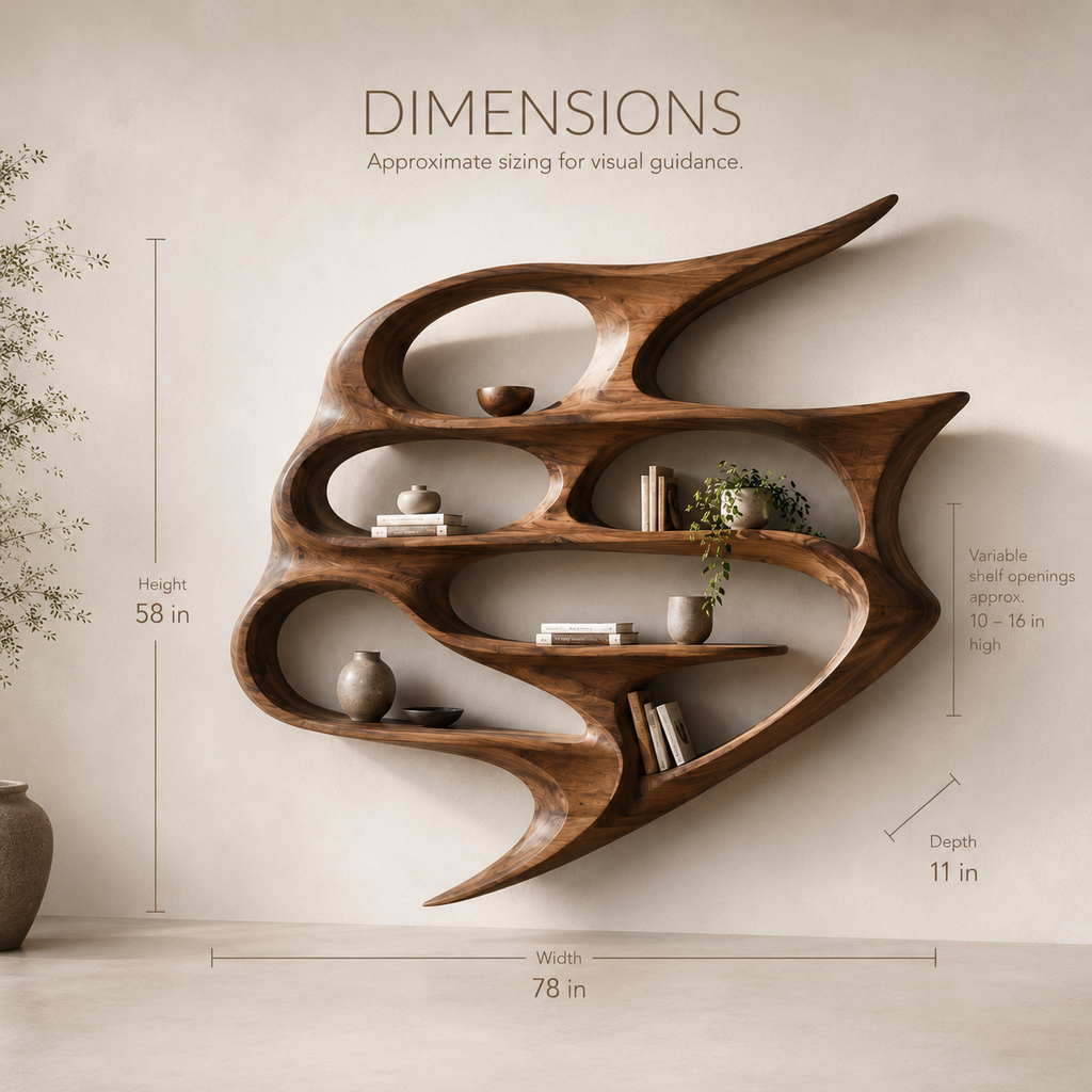 Veyra Soft Curve Bookshelf - product image 07