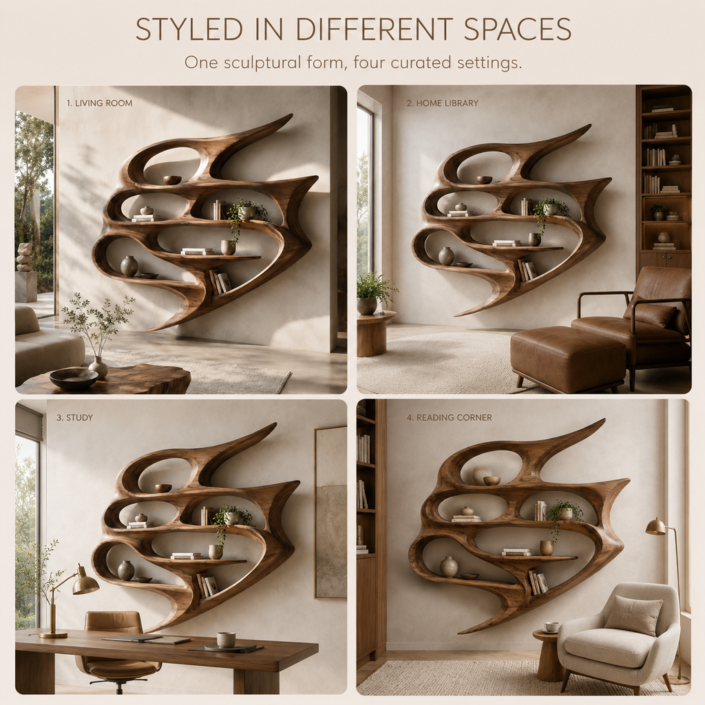 Veyra Soft Curve Bookshelf - product image 09