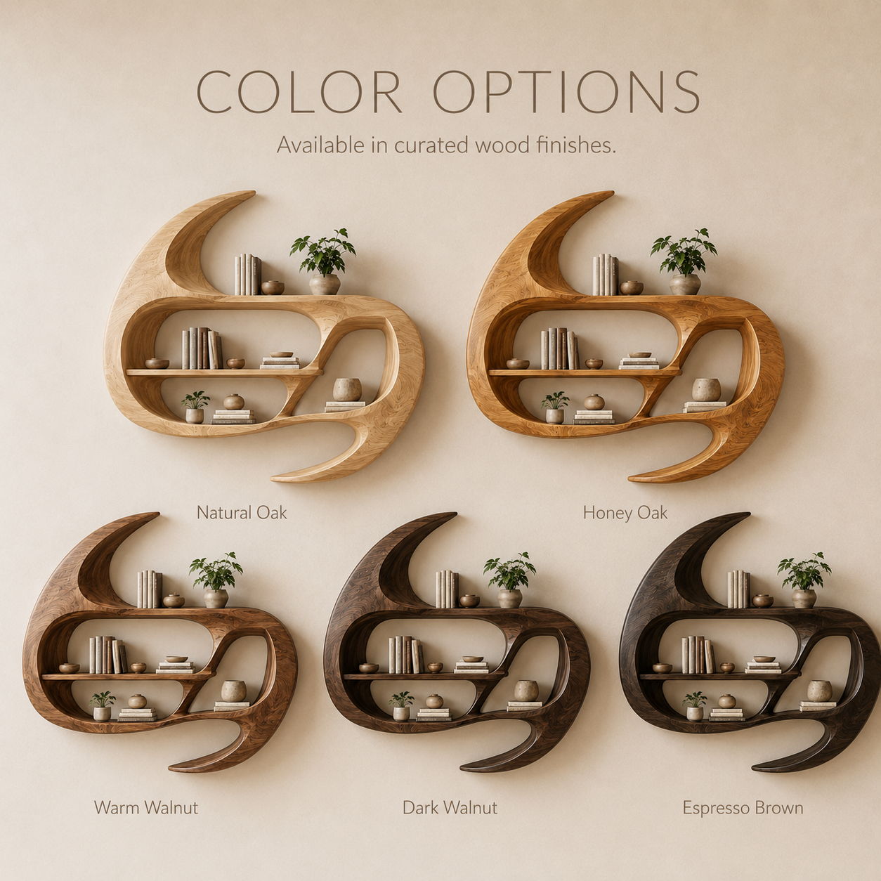 Liora Warm Walnut Bookshelf - product image 03