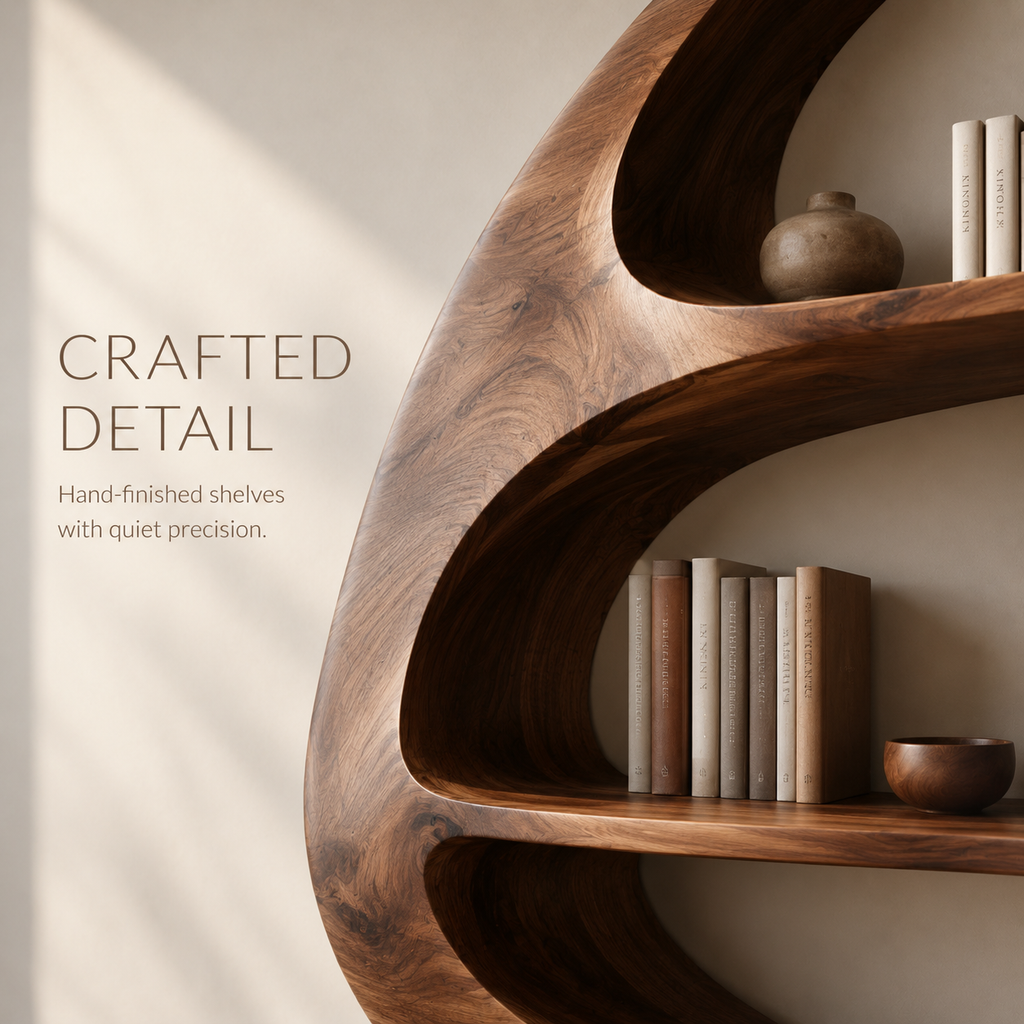 Liora Warm Walnut Bookshelf - product image 07