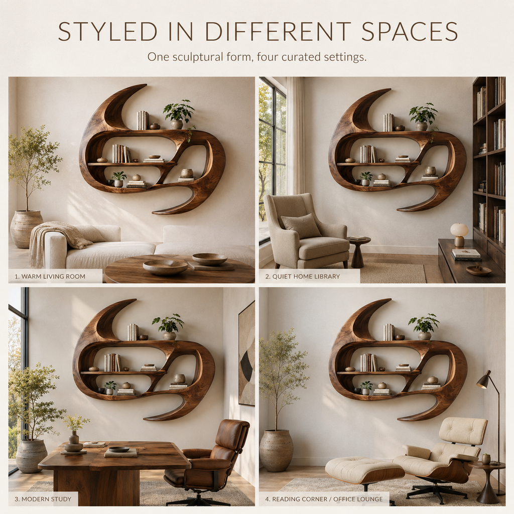 Liora Warm Walnut Bookshelf - product image 11