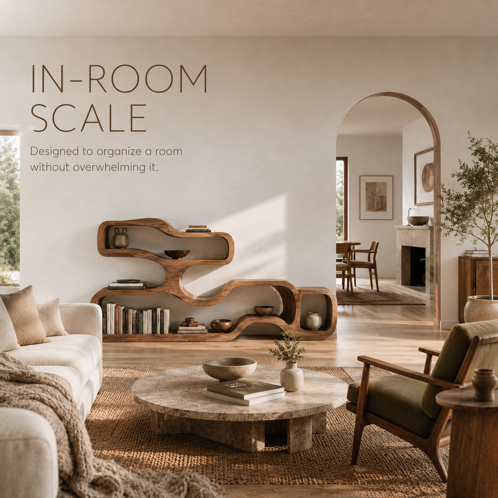 Selene Rounded Library Bookshelf - product image 04