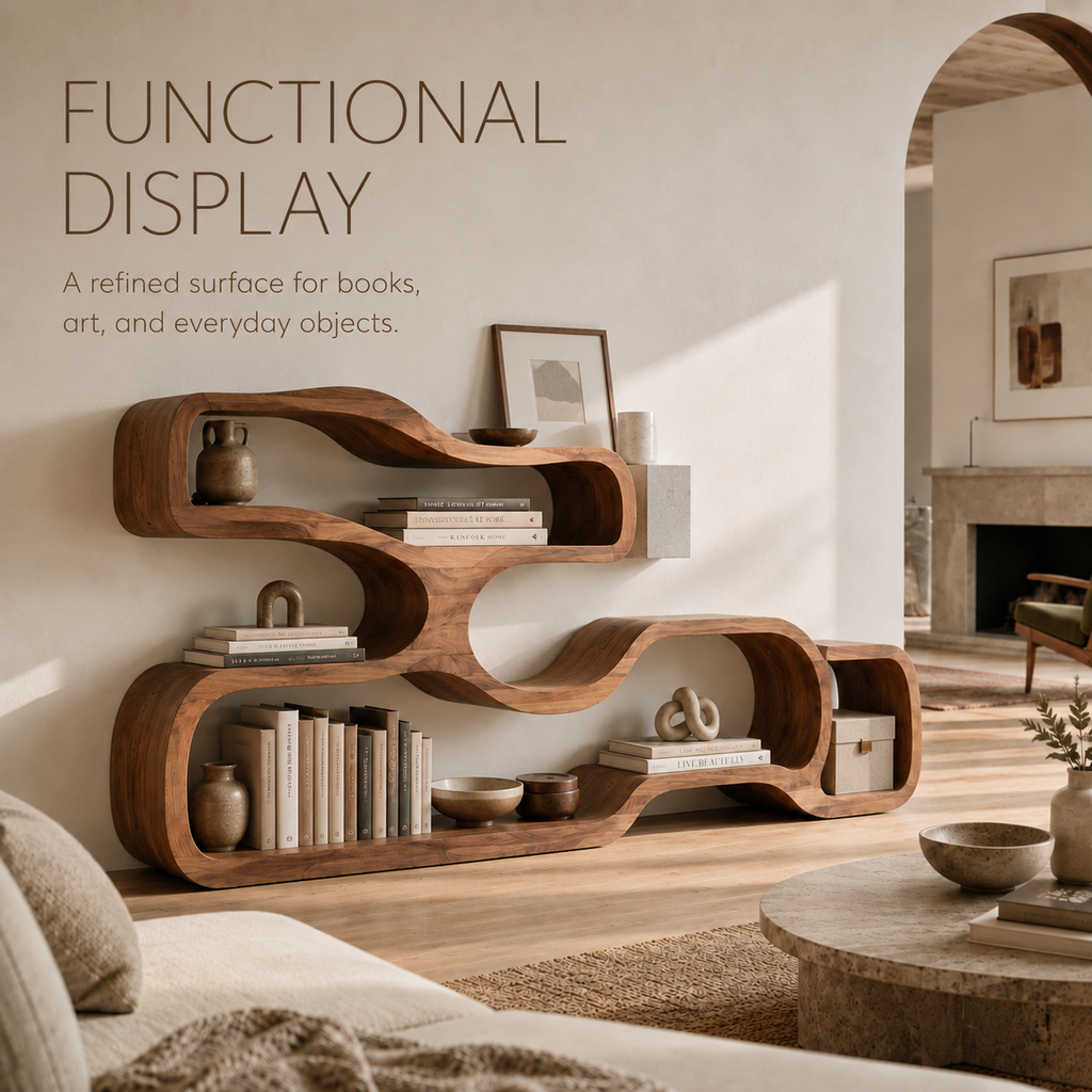 Selene Rounded Library Bookshelf - product image 07
