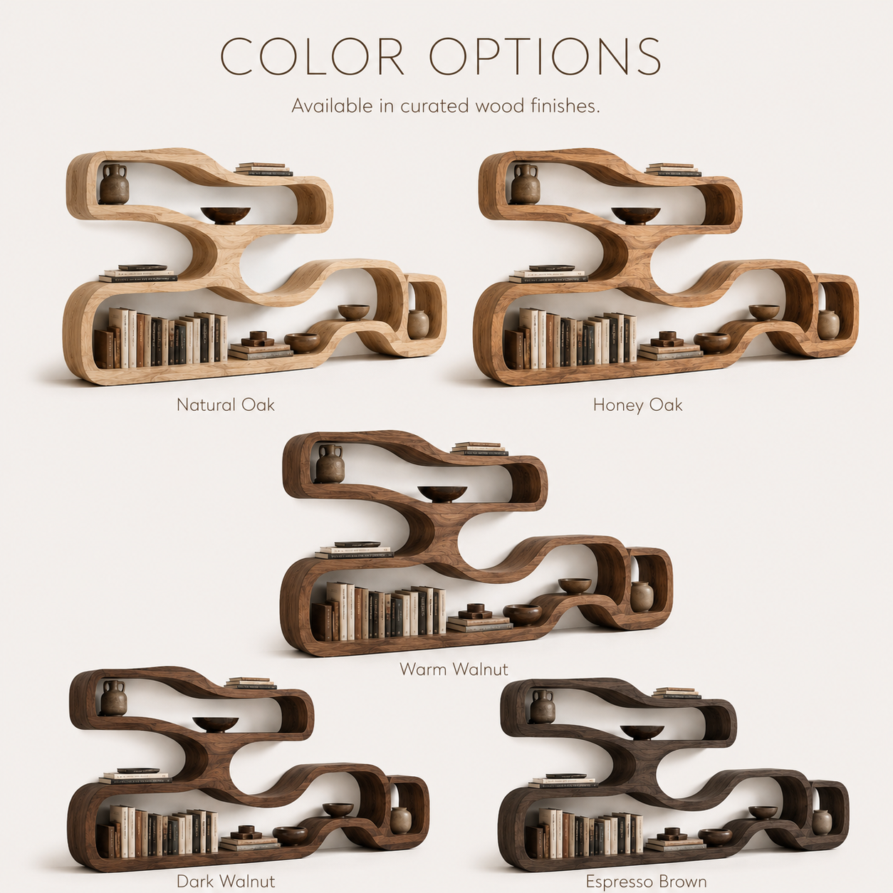 Selene Rounded Library Bookshelf - product image 11